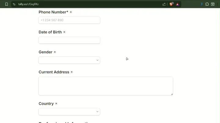 JobForm Copilot Live Demo